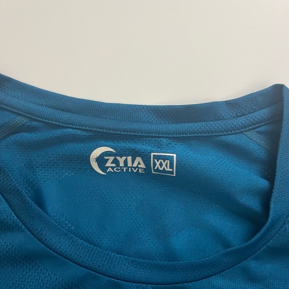 Zyia Active Teal Short Sleeve Tshirt Size XXL - Picture 3 of 8